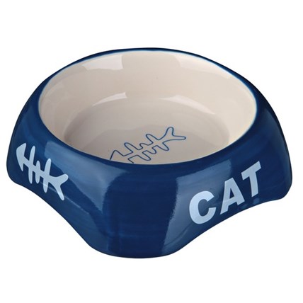 Keramikskål cat Blå 24498