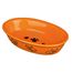Keramikskål katt, oval orange