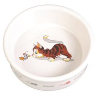 Keramikskål Glad katt med motiv