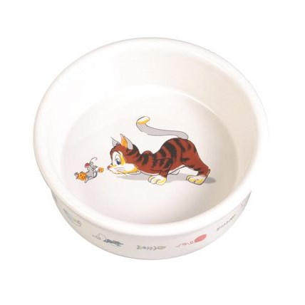 Keramikskål Glad katt med motiv