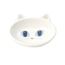 Keramikskål Frisky Kitty White